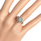 Bague 51 Bague marguerite en or blanc 18 carats et diamants 58 Facettes 372