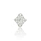 Bague 52 Bague Art déco en or blanc 18k et diamants 58 Facettes