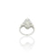 Bague 52 Bague Art déco en or blanc 18k et diamants 58 Facettes