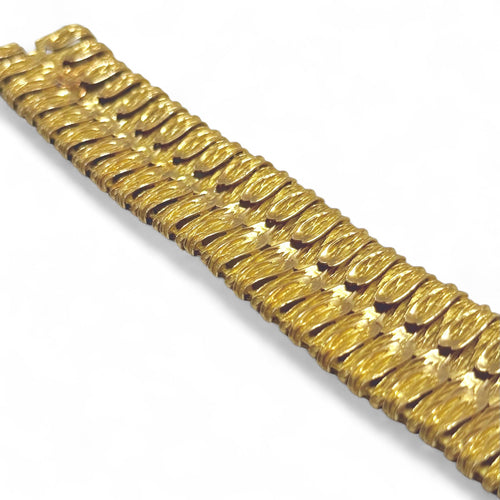Bracelet Manchette libellule souple en or jaune 18K 58 Facettes REF2540CF-307