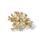 Broche Broche nœud dentelle en or jaune-rosé 18K, platine et diamants 58 Facettes REF2539CF-306