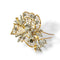 Broche Broche nœud dentelle en or jaune-rosé 18K, platine et diamants 58 Facettes REF2539CF-306