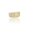 Bague 55 Bague en or jaune 18k avec dégradé de diamants 58 Facettes