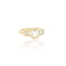 Bague 53 Bague - Taille émeraude en or jaune 18k et diamants 58 Facettes