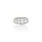 Bague 56 Bague vintage 1940 en or blanc 18k et diamants 58 Facettes