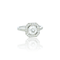 Bague 53 Bague carrée en or blanc 18k et diamants 58 Facettes