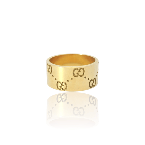 Bague 54 Gucci - Bague Icon en or jaune 18k 58 Facettes