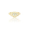 Bague 52.5 Bague trilogy en or jaune 18k et diamants taille émeraude 58 Facettes
