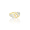 Bague 57 Bague vintage en or jaune et blanc 18k et diamants 58 Facettes