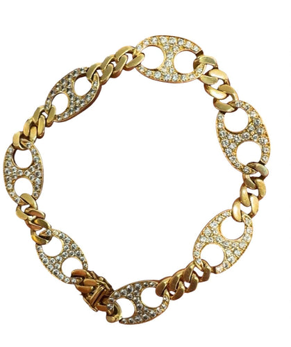 BULGARI - Bracelet en or jaune et diamants