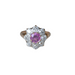 Bague 58 Bague Marguerite Saphir Rose et Diamants 58 Facettes