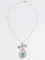 Collier Collier nœud Belle Époque en platine, émeraude et diamants 58 Facettes 1188.1