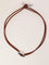 Collier Hermès Glenan - Collier en argent 925 et cuir marron 58 Facettes 1206.9