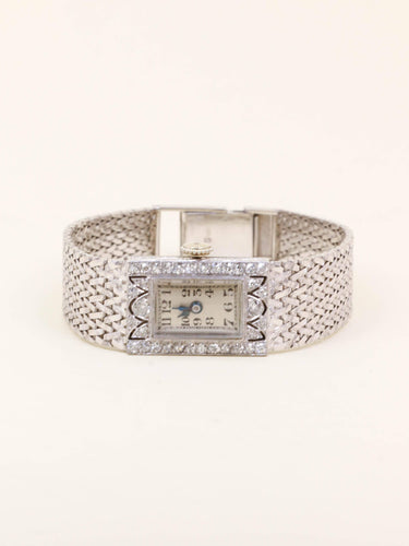 Montre Montre Art déco de dame en or blanc 18 carats et diamants 58 Facettes 1181.7