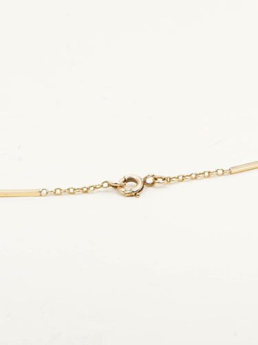 Collier Chaîne vintage à maillons bâton et forçat en or jaune 18 carats 58 Facettes 1219.5