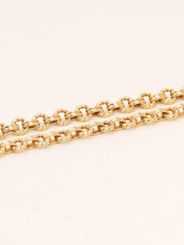 Collier Collier chaîne ancienne en or jaune 18k 58 Facettes 1215.4