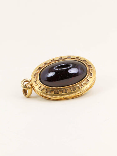 Pendentif Pendentif porte-photo en or jaune 18 carats aux grenats 58 Facettes 1236.1