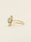 Bague 47.5 Bague marquise en or jaune 18k avec émeraude ovale et diamants 58 Facettes 1190.7