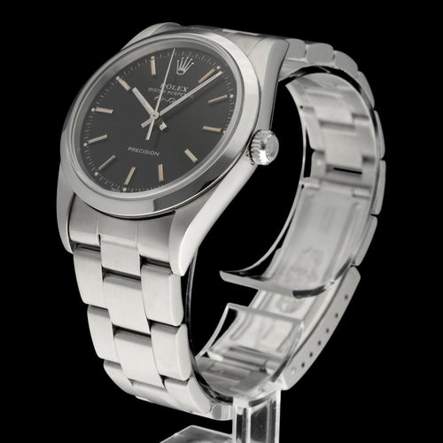 Montre Rolex Air King Precision - Montre automatique 34 mm en acier (réf. 14000M) 58 Facettes ROL/AIK/187