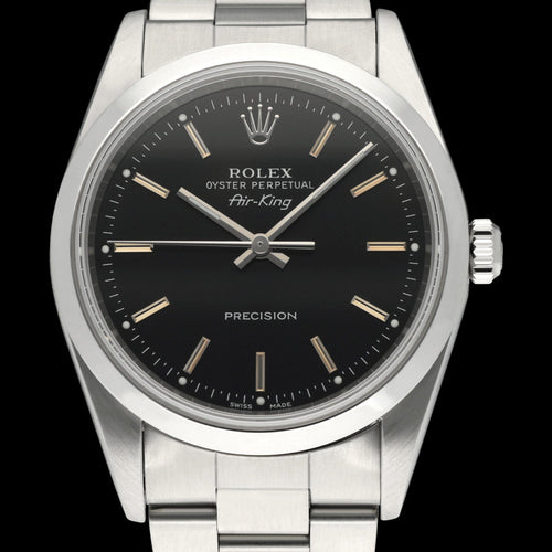Montre Rolex Air King Precision - Montre automatique 34 mm en acier (réf. 14000M) 58 Facettes ROL/AIK/187