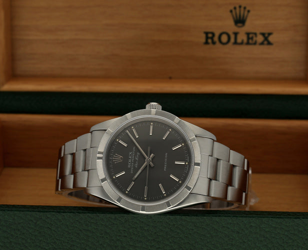 Montre Rolex Air-King Precision - Montre automatique en acier, réf. 14010 (1993) 58 Facettes ROL/AIK/196