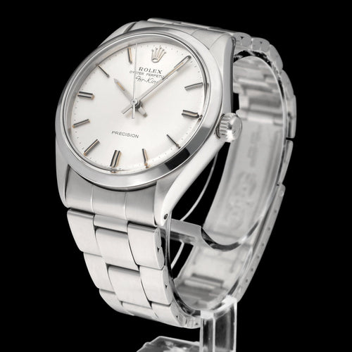 Montre Rolex Air-King Precision - Montre acier réf. 5500 (1973) avec boîte et papiers 58 Facettes ROL/AIK/199
