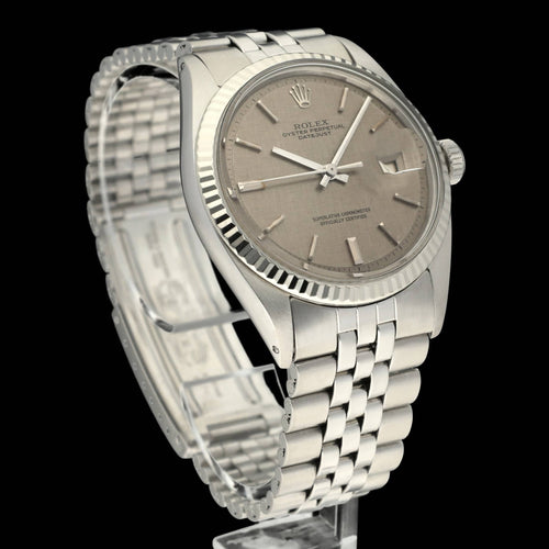 Montre Rolex Datejust 1601 - Montre 36 mm cadran lin gris (1972) 58 Facettes ROL/DJ1/1144