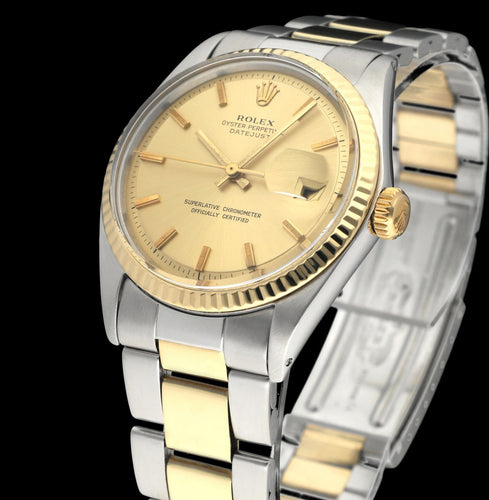 Montre Rolex Datejust 1601 (1972) - Montre 36 mm or et acier 58 Facettes ROL/DJ1/1147