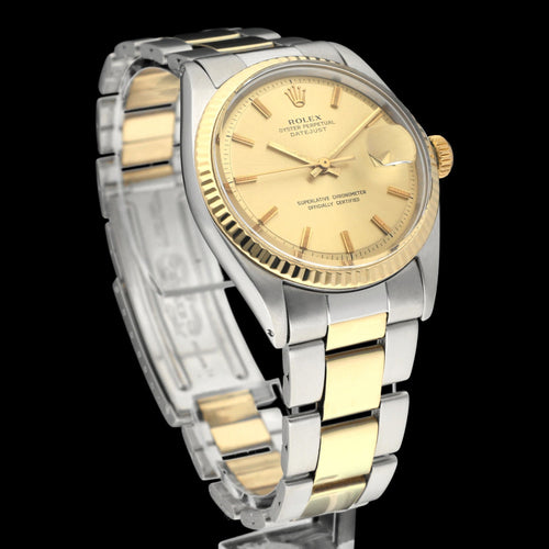 Montre Rolex Datejust 1601 (1972) - Montre 36 mm or et acier 58 Facettes ROL/DJ1/1147