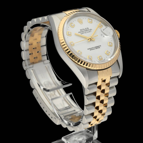 Montre Rolex Datejust - Montre 16233G 36 mm (2003), boîte et papiers 58 Facettes ROL/DJ1/1195