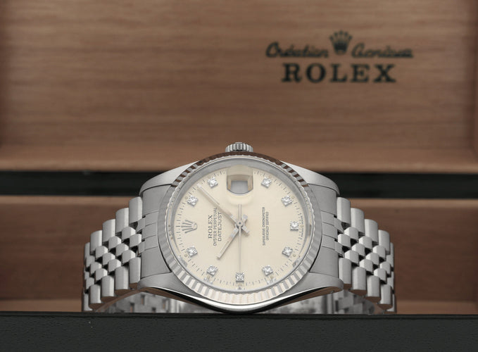 Montre Rolex Datejust - Montre automatique réf. 16234G 36 mm (1989) 58 Facettes ROL/DJ1/1202