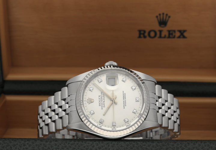 Montre Rolex Datejust - Montre automatique réf. 16234G (1989) 36 mm 58 Facettes ROL/DJ1/1214