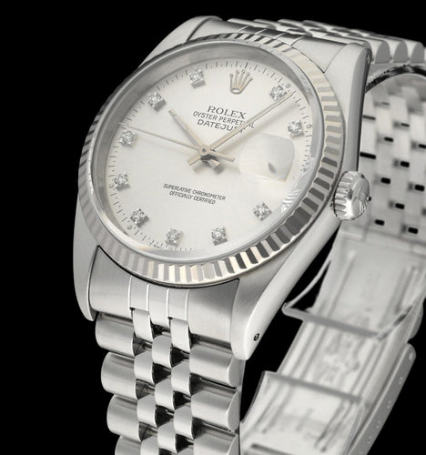 Montre Rolex Datejust - Montre automatique réf. 16234G (1989) 36 mm 58 Facettes ROL/DJ1/1214