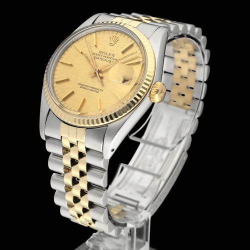 Montre Rolex Datejust 16013 - Montre automatique 36 mm, cadran lin, boîte et papiers (1978) 58 Facettes ROL/DJ1/1219