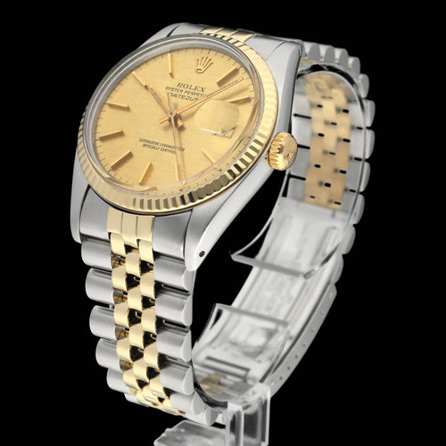 Montre Rolex Datejust 16013 - Montre automatique 36 mm, cadran lin, boîte et papiers (1978) 58 Facettes ROL/DJ1/1219