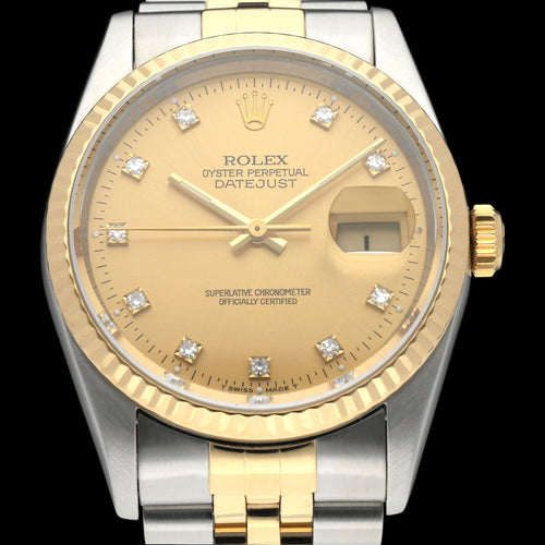 Montre Rolex Datejust - Montre 16233G 36 mm en acier et or (1994) 58 Facettes ROL/DJ1/1222