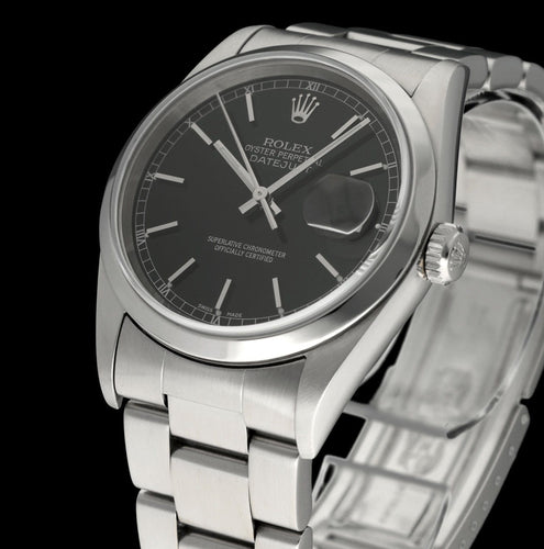 Montre Rolex Datejust 16200 - Montre 36 mm en acier (2003) avec boîte et papiers 58 Facettes ROL/DJ1/1230