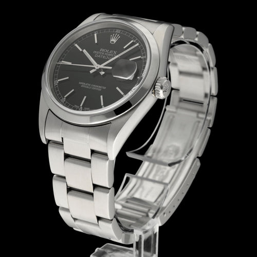 Montre Rolex Datejust 16200 - Montre 36 mm en acier (2003) avec boîte et papiers 58 Facettes ROL/DJ1/1230