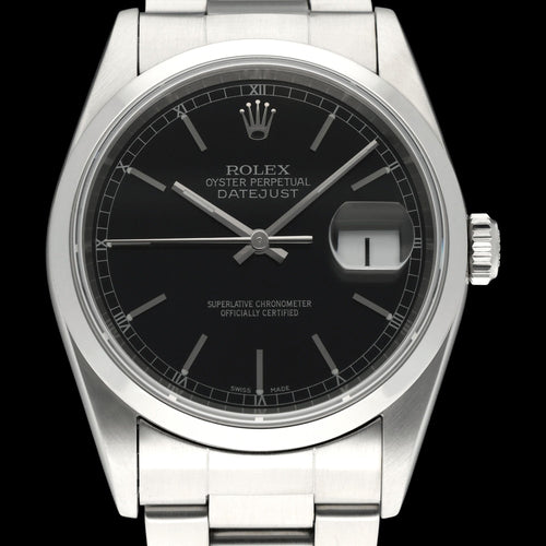 Montre Rolex Datejust 16200 - Montre 36 mm en acier (2003) avec boîte et papiers 58 Facettes ROL/DJ1/1230