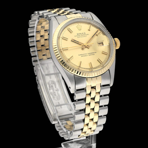 Montre Rolex Datejust 1601 - Montre 36 mm en or et acier (1973) 58 Facettes ROL/DJ1/1236