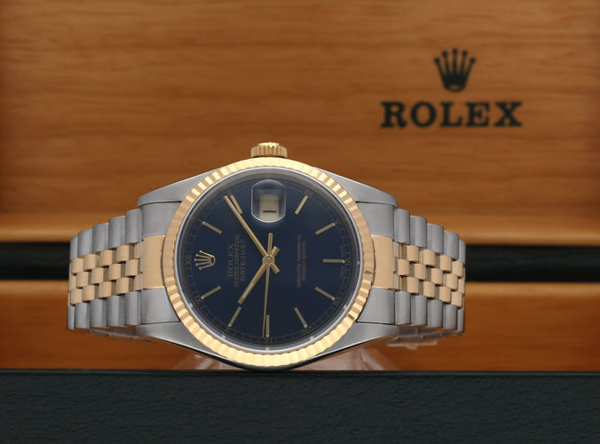 Montre Rolex Datejust 16233 - Montre automatique en or et acier, 36 mm (2000) 58 Facettes ROL/DJ1/1284