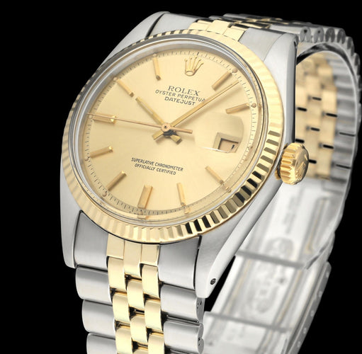 Montre Rolex Datejust 1601 (1973) - Montre automatique 36 mm en or et acier 58 Facettes ROL/DJ1/1286