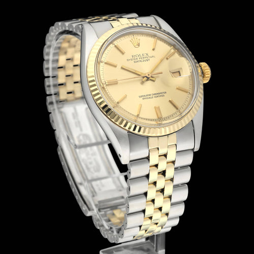 Montre Rolex Datejust 1601 (1973) - Montre automatique 36 mm en or et acier 58 Facettes ROL/DJ1/1286