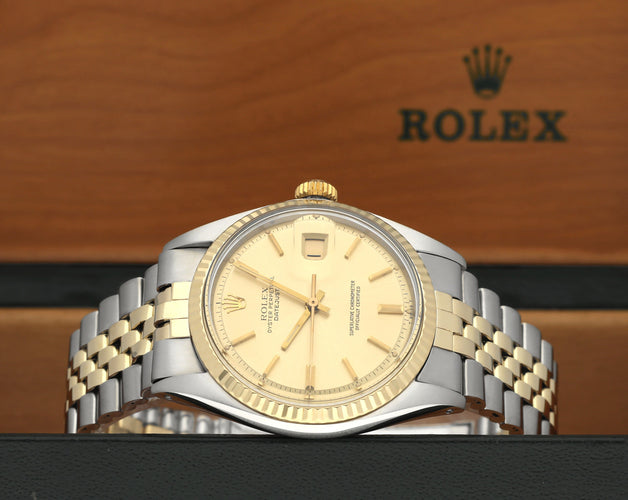 Montre Rolex Datejust 1601 (1973) - Montre automatique 36 mm en or et acier 58 Facettes ROL/DJ1/1286