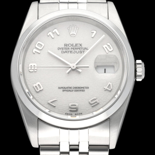 Montre Rolex Datejust - Montre 16200 « Computer Dial » 36 mm (2000) 58 Facettes ROL/DJ1/1298
