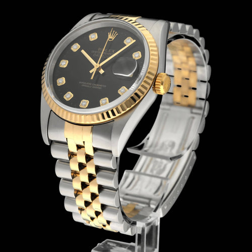 Montre Rolex Datejust - Montre 16233G 36 mm en acier et or (2000) 58 Facettes ROL/DJ1/1312
