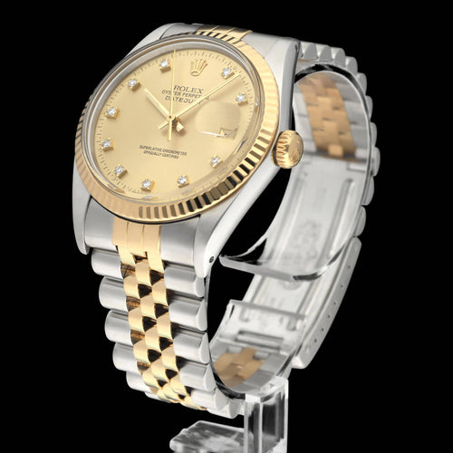 Montre Rolex Datejust - Montre automatique réf. 16013G 36 mm (1987) avec boîte et papiers 58 Facettes ROL/DJ1/1327