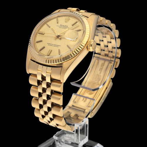 Montre Rolex Datejust 1601 - Montre 36 mm en or jaune, cadran lin 58 Facettes ROL/DJ1/898