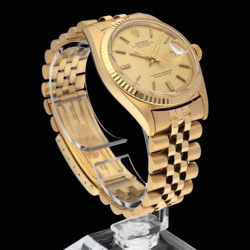 Montre Rolex Datejust 1601 - Montre 36 mm en or jaune, cadran lin 58 Facettes ROL/DJ1/898