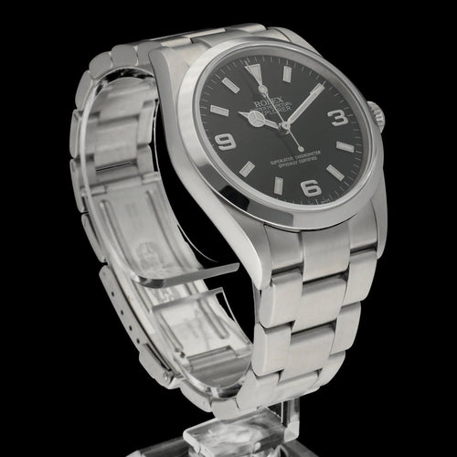 Montre Rolex Explorer - Montre automatique en acier 36 mm réf. 114270 (2001) 58 Facettes ROL/EXP/037